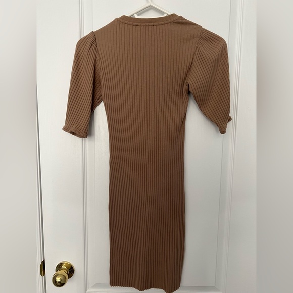 Zara Ribbed Bodycon Dress - Picture 2 of 7